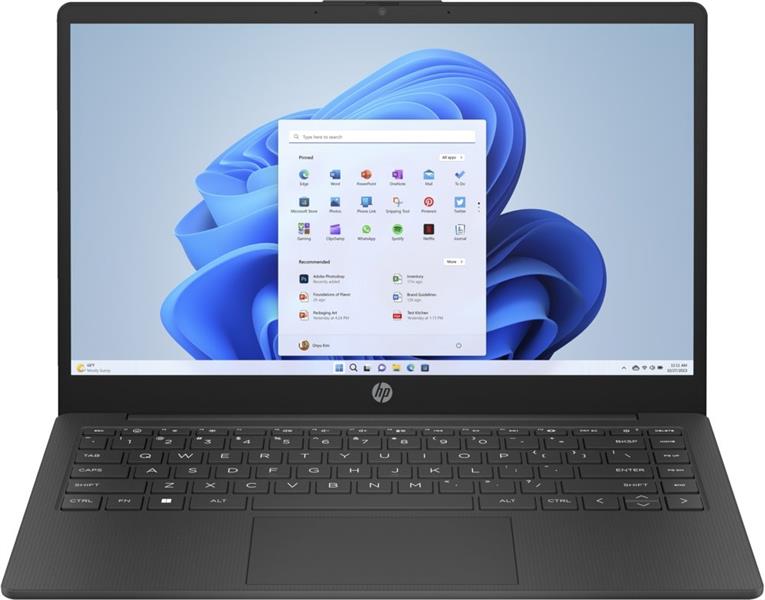 HP 14-em0630nd Laptop 35,6 cm (14"") Full HD AMD Ryzen™ 3 7320U 8 GB LPDDR5-SDRAM 256 GB SSD Wi-Fi 6 (802.11ax) Windows 11 Home in S mode Zwart