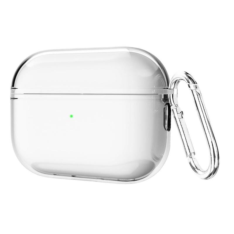 Apple AirPods Pro 1 2 Soft TPU Case - with hook - Clear