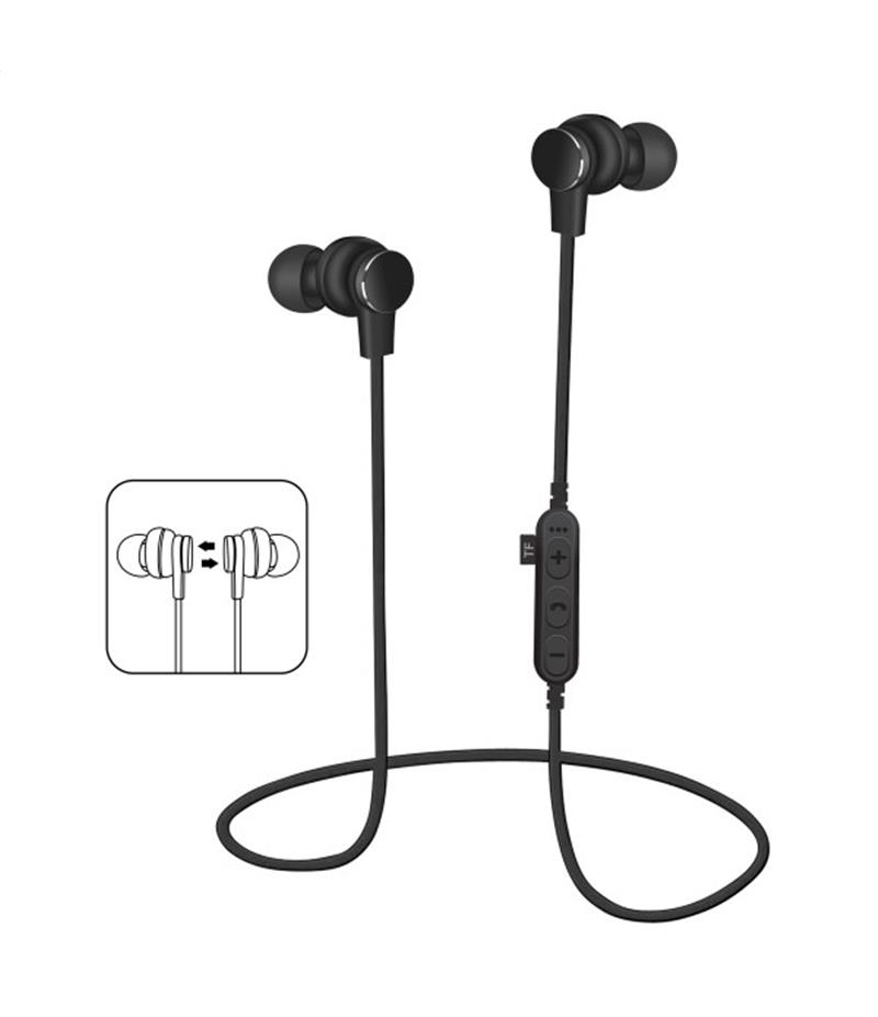 Platinet In-Ear Earphones Bluetooth V4 2 microSD MIC - model 1061 - Black
