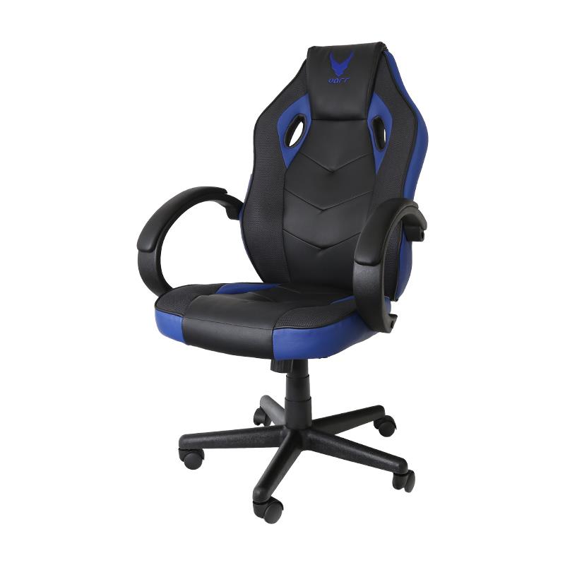 Varr Indianapolis PC-gamestoel Gestoffeerde gevoerde zitting Zwart, Blauw