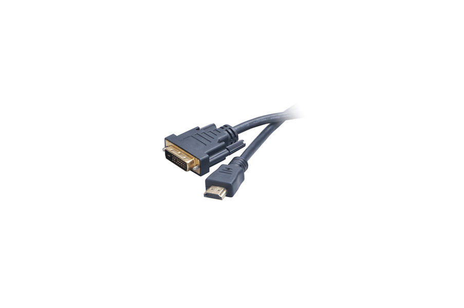 Akasa DVI-D to HDMI 2M cable with gold plated connectors *DVIM *HDMIM