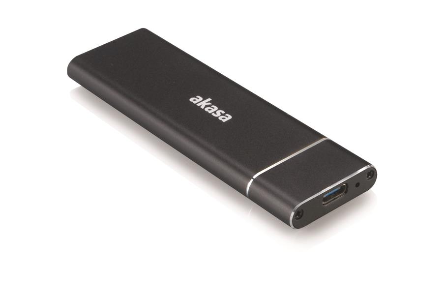 Akasa USB 3 1 Gen2 Superspeed up to 10Gb s Ali Enclosure for M 2 NGFF SSD Supports 2230 2242 2260 2280 