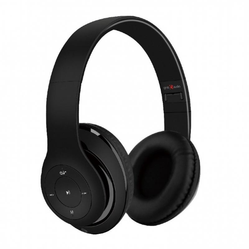 Gembird Stereo Bluetooth headset -Milano- Black geintegreerde microfoon 500 uur standby 6 uur gebruik kan ook bedraad gebruikt worden