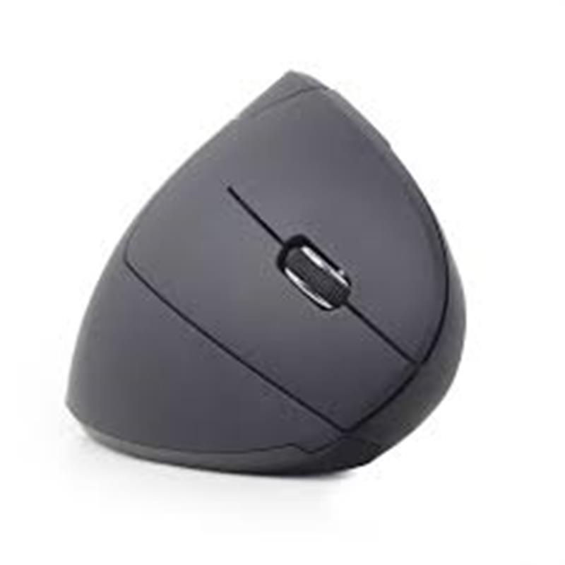 Gembird Draadloze Ergonomische muis rechtshandig instelbaar 800 - 1600 DPI optisch 6-knops met USB Nano ontvanger 95 x 65 x 36 mm