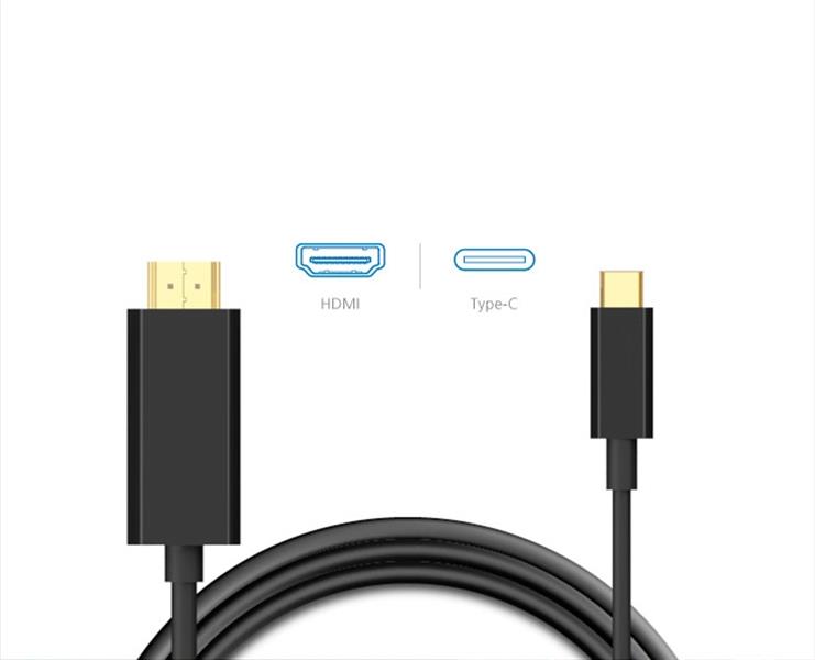 Akasa Type C to HDMI Adapter cable 4K@60Hz 1 8 meters *USBCM *HDMIM