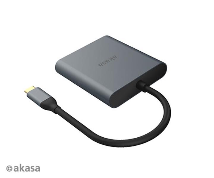 Akasa USB Type-C to Dual DisplayPort MST Adapter 4K DP1 2 or higher *USBCM *DPF