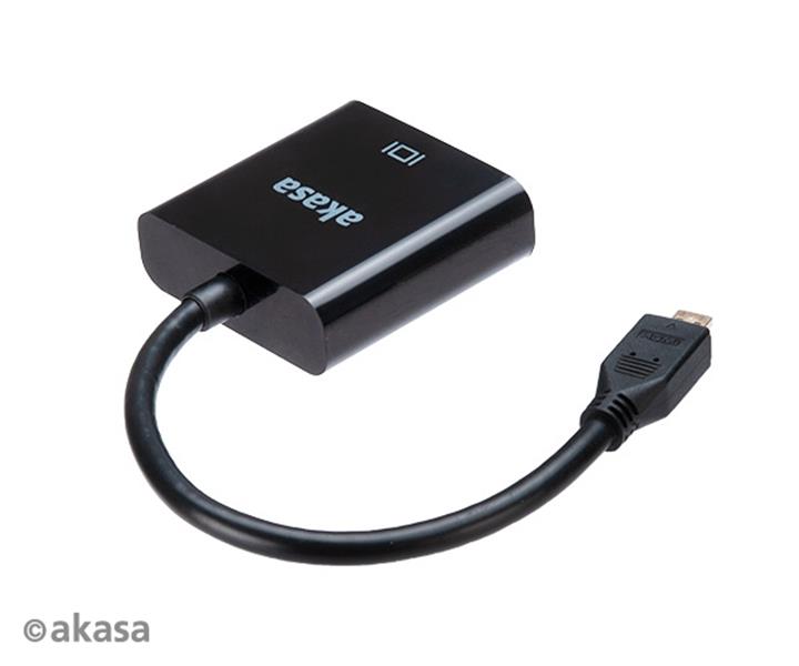 Akasa Micro HDMI to VGA converter 1080p 15cm *MHDMIM *VGAF
