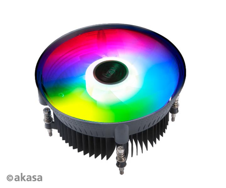 Akasa Vegas Chroma LG Addressable RGB Fan Intel CPU cooler Socket 115X TDP 95 Watt 120 mm PWM fan 