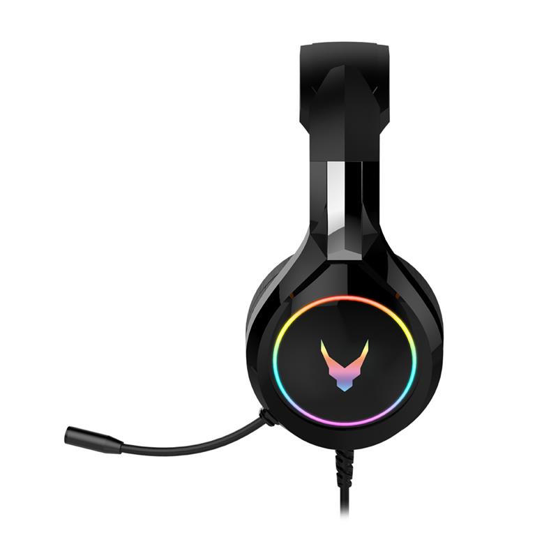 Varr Gaming Headset Hi-Fi Stereo black with RGB backlight 109 dB 50mm drivers sensitive microphone comfortable wear