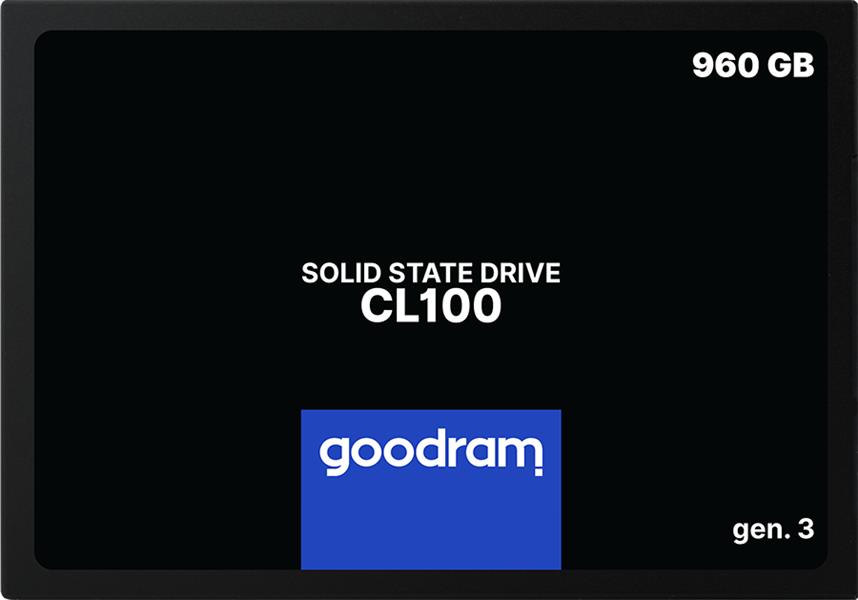 GOODRAM CL100 gen 3 SSD 2 5 960GB SATA III 3D TLC Retail 520 400 MB s