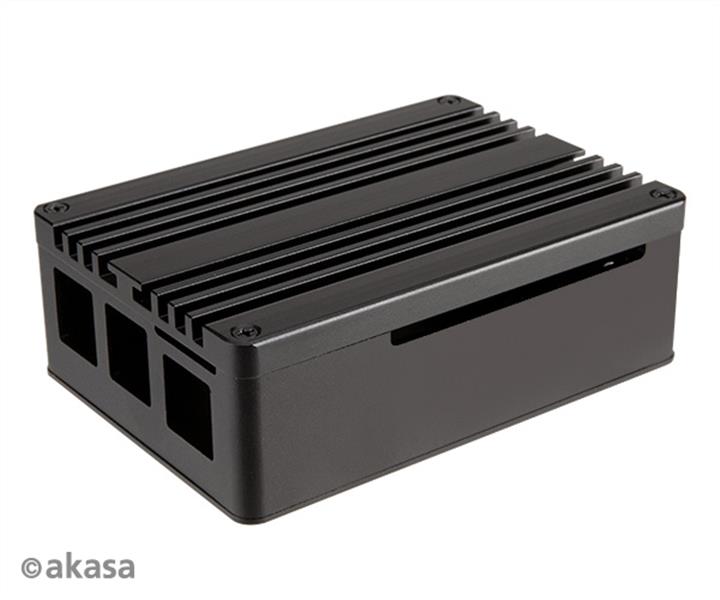 Akasa Gem Pro Pi-4 Extended Aluminium case with Thermal Modules for Raspberry Pi 4 Model B Full I O opening support 