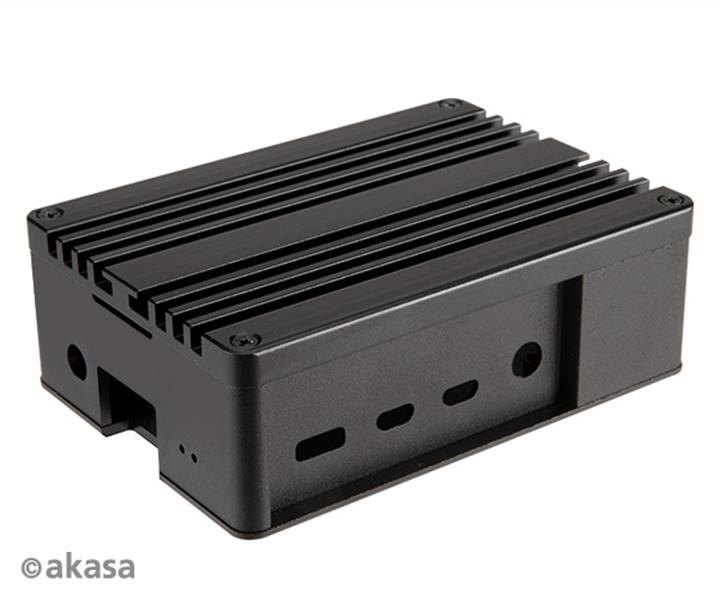 Akasa Gem Pro Pi-4 Extended Aluminium case with Thermal Modules for Raspberry Pi 4 Model B Full I O opening support 