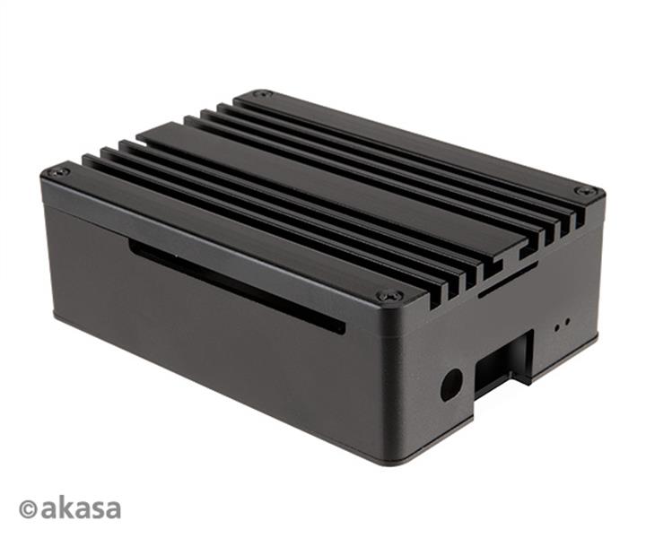 Akasa Gem Pro Pi-4 Extended Aluminium case with Thermal Modules for Raspberry Pi 4 Model B Full I O opening support 