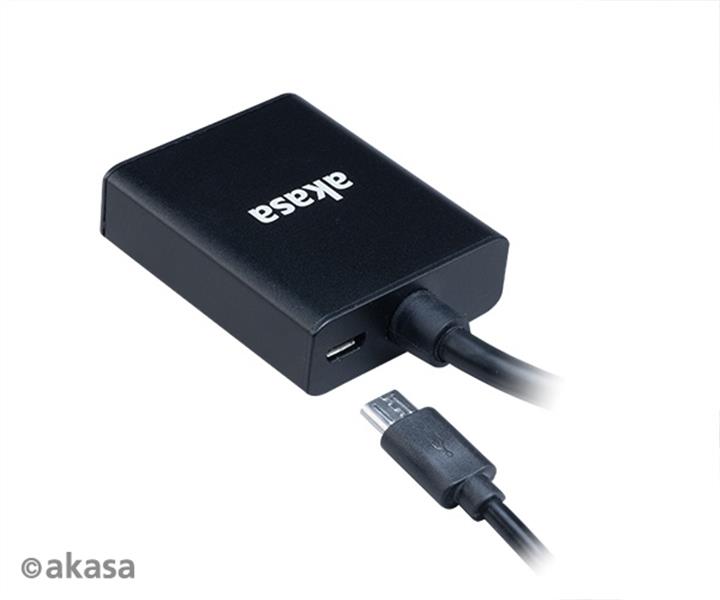 Akasa VGA to HDMI with Audio USB Cable for power 1080p@60Hz 20cm *VGAM *HDMIF *3 5MMM *USB