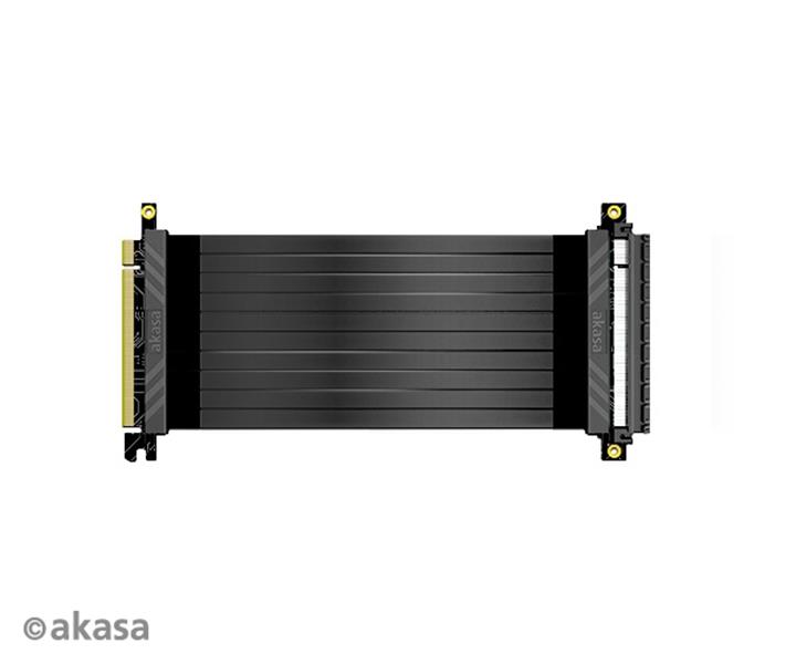 Akasa RISER BLACK X2 Premium PCIe 3 0 x 16 Riser cable 20CM