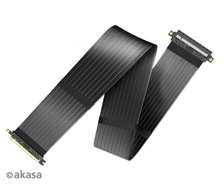 Akasa RISER BLACK XL Premium PCIe 3 0 x 16 Riser cable 100CM