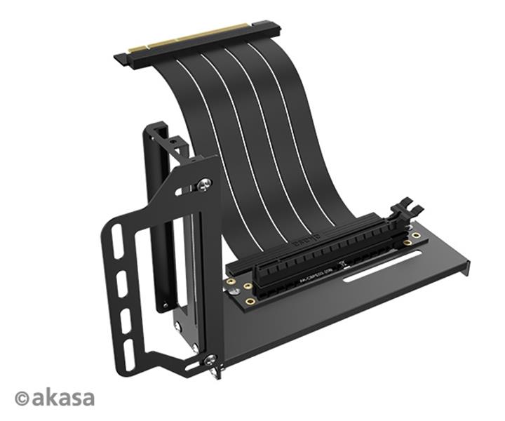 Akasa RISER BLACK PRO Vertical GPU Holder Premium PCIe 3 0 Riser cable