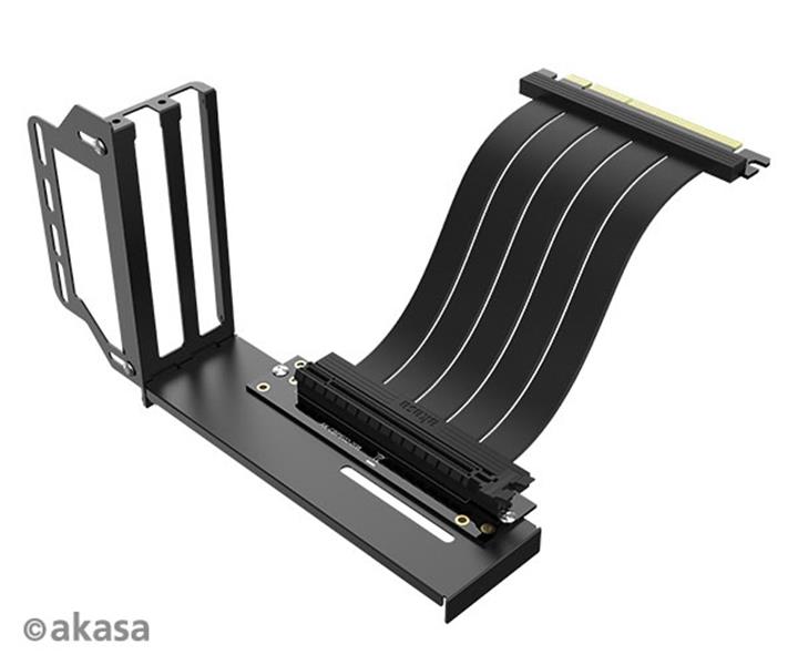 Akasa RISER BLACK PRO Vertical GPU Holder Premium PCIe 3 0 Riser cable