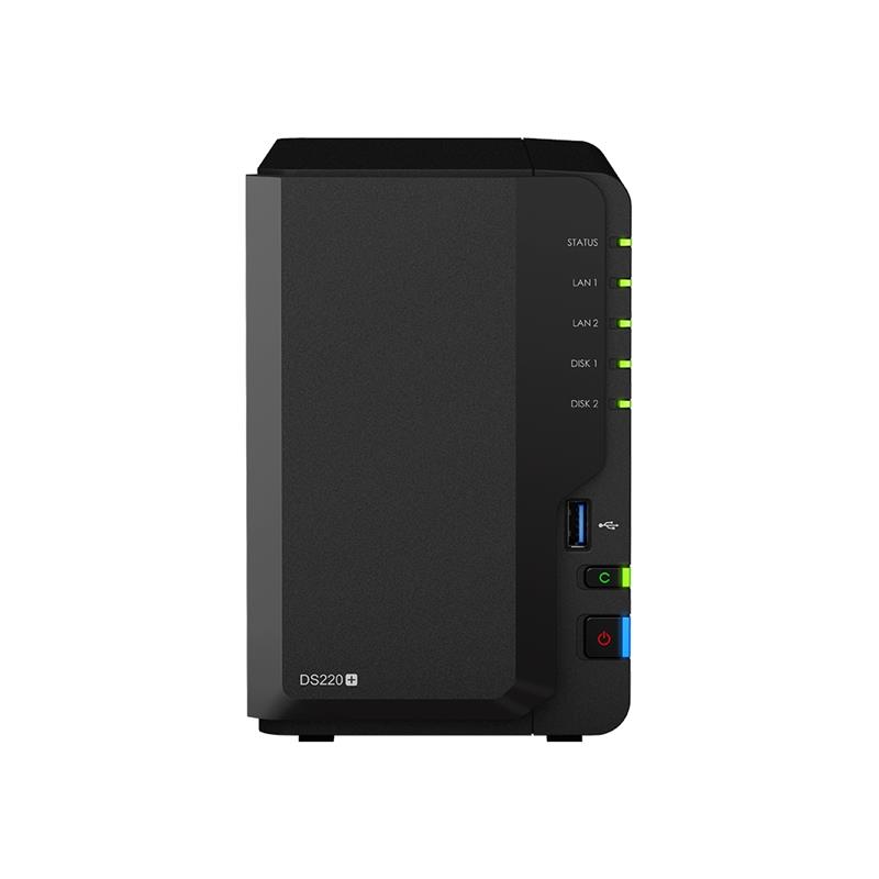 Synology DiskStation 2 Bay NAS 2 5GHz dualcore cpu 2 bays sata 6gb s raid 0 1 jbod 2GB RAM GB LAN - ISCSI ondersteuning
