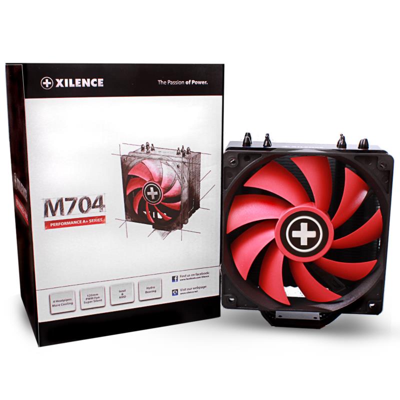 Xilence Performance A CPU cooler M704 M704 4 heatpipe 120 mm fan