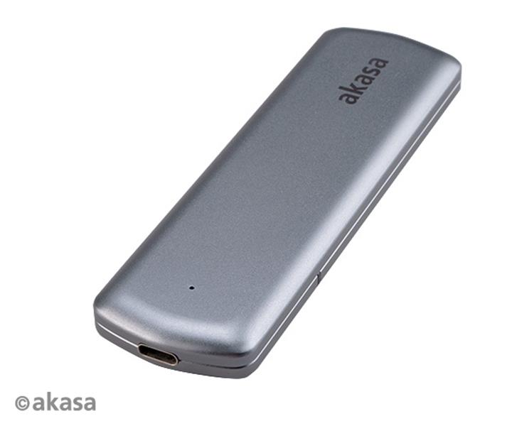 Akasa Portable M 2 SATA NVMe SSD to USB 3 2 Gen 2 10 Gb s Aluminium Enclosure