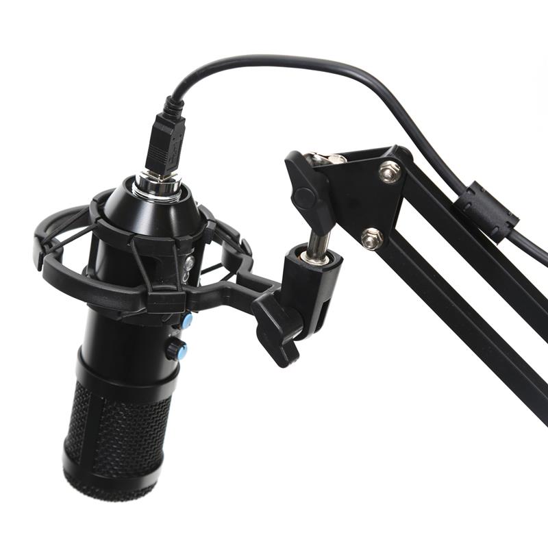 VARR pro-gaming microphone USB in a set with metal arm and shock mount perfect for streaming gaming youtube