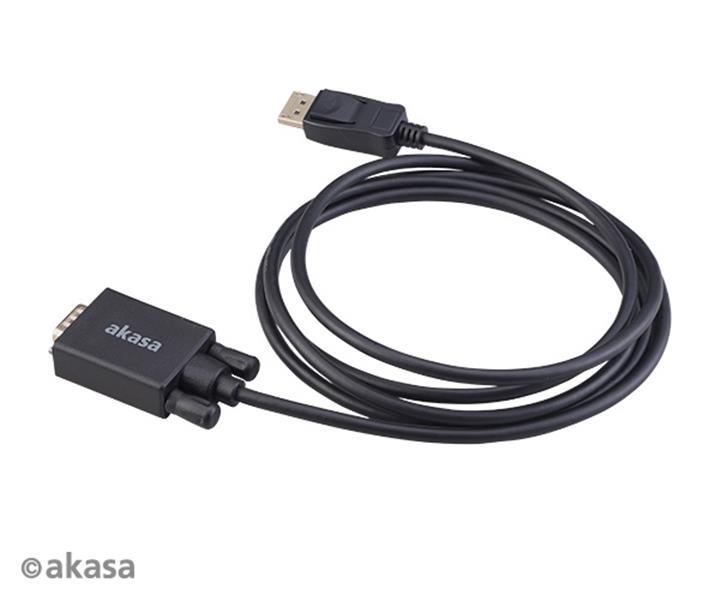 Akasa DisplayPort to VGA cable 2M