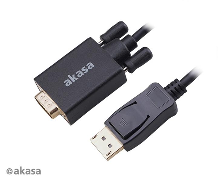 Akasa DisplayPort to VGA cable 2M