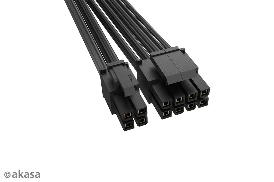 Akasa 8-Pin to 8 4-Pin Power Adapter Cable 15 cm