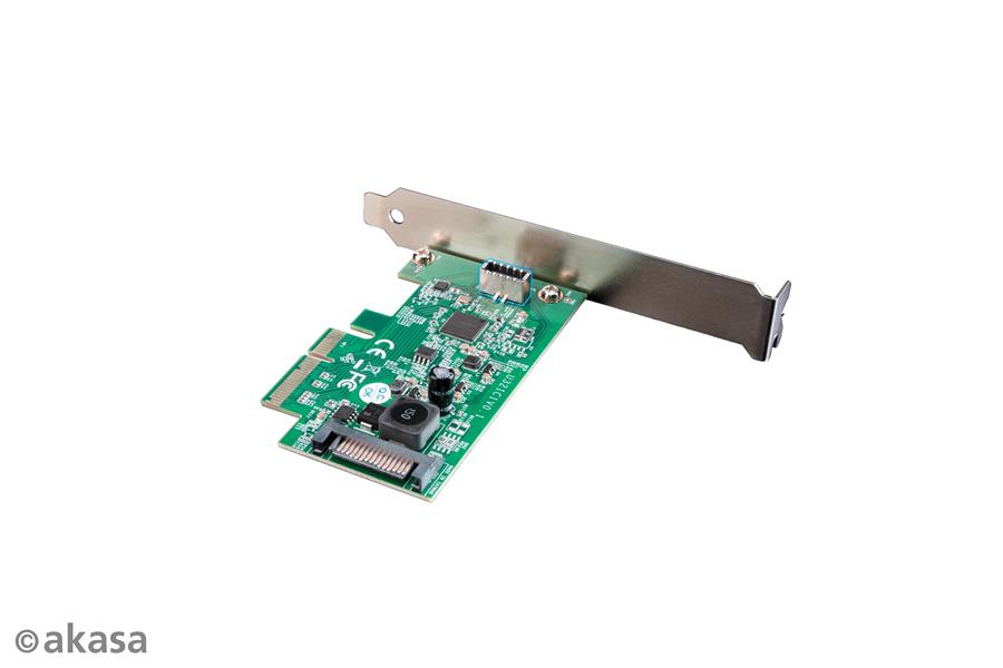 Akasa 20Gbps USB 3 2 Gen 2x2 Internal 20-pin Connector to PCIe Host Card