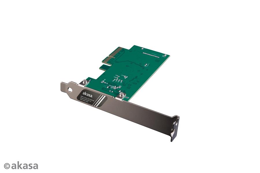 Akasa 20Gbps USB 3 2 Gen 2x2 Internal 20-pin Connector to PCIe Host Card