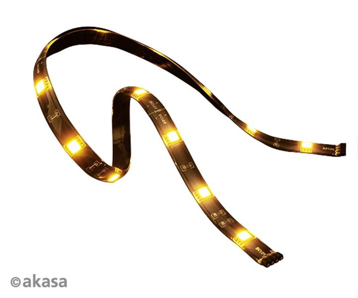 Akasa Gold RGB LED strip 4 pin molex magnetic