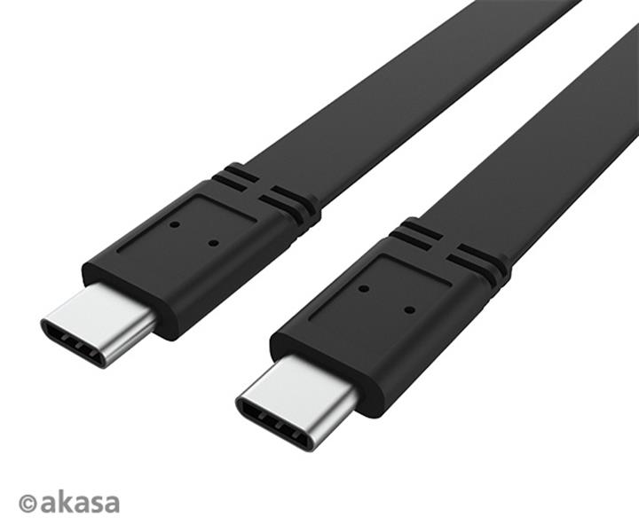 Akasa Type-C to Type-C 20Gbs Cable 46 Watt PD 4K@60Hz 1m