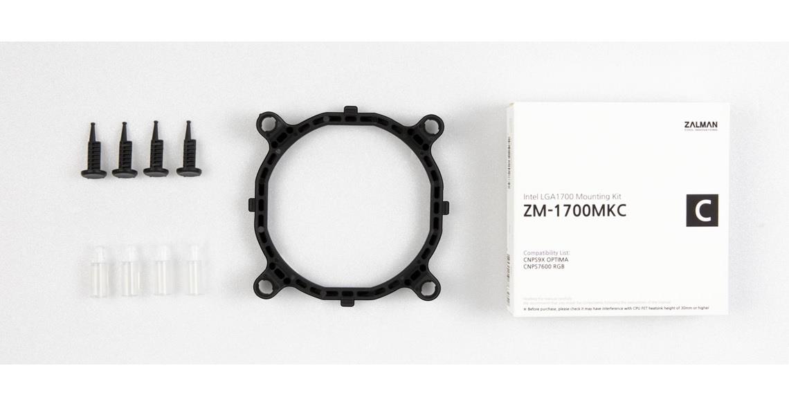 Zalman ZM-1700MKC onderdeel & accessoire voor computerkoelsystemen Montageset