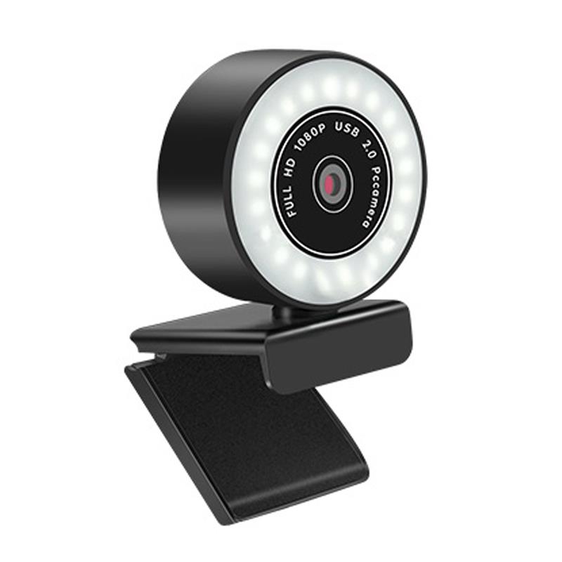 Platinet webcam 2K LED-ring autofoucs digitale microfoon