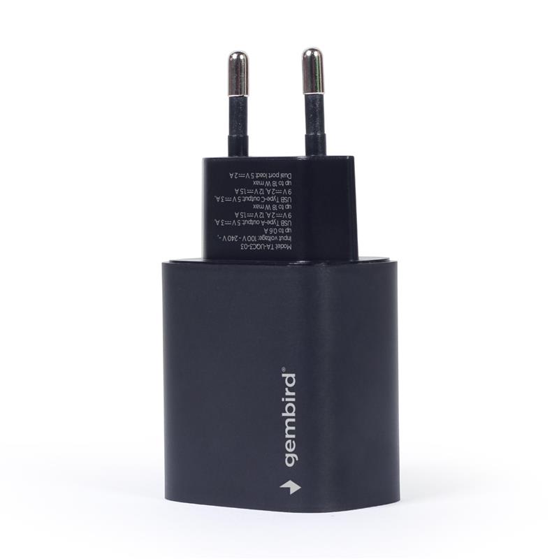 USB-C Combo snellader 18W