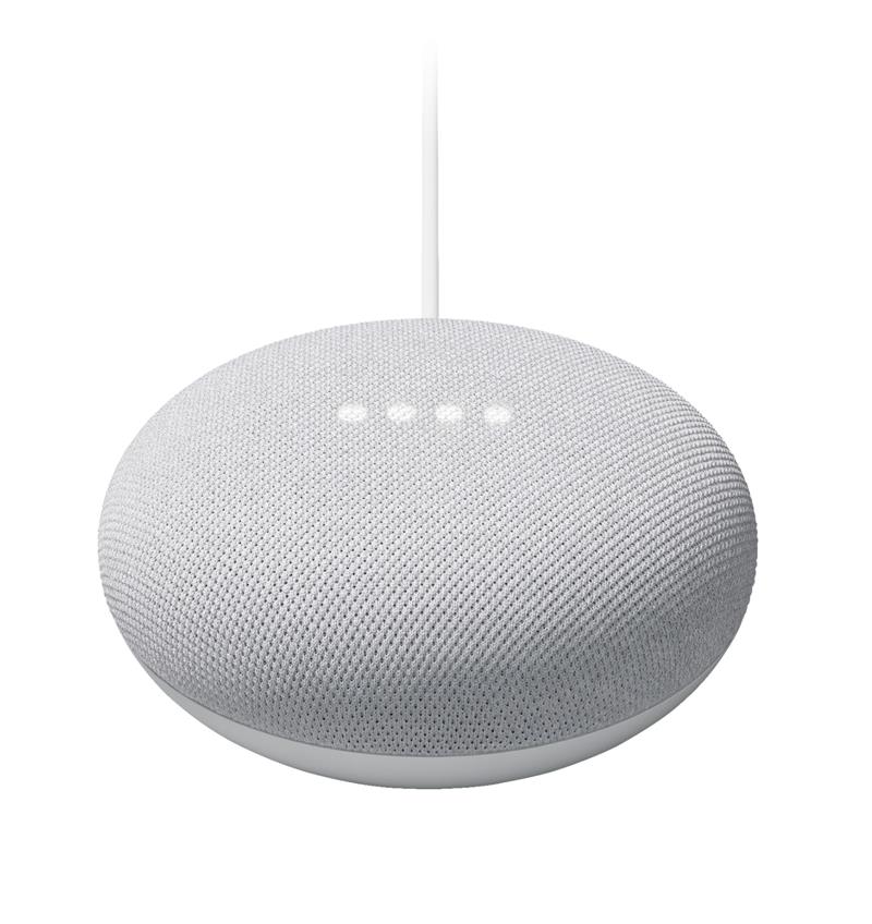 Google Nest Mini - Google Assistant Smart Speaker Rock Candy EU - Wit Android IOS 4cm