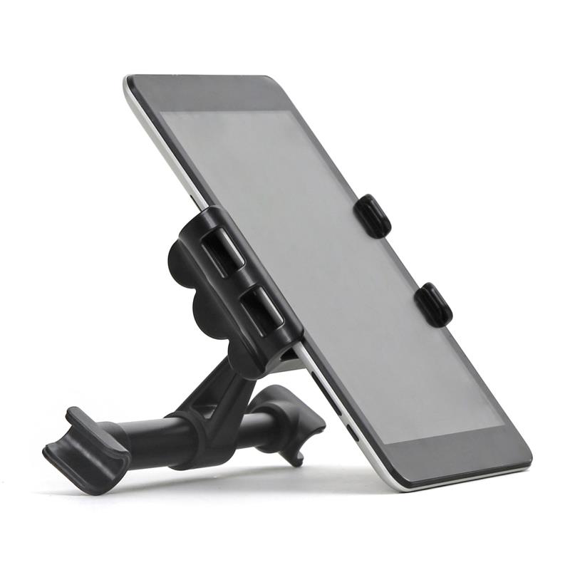 Auto hoofdsteun telefoon tablet houder - 4 7-10 1 inch zwart