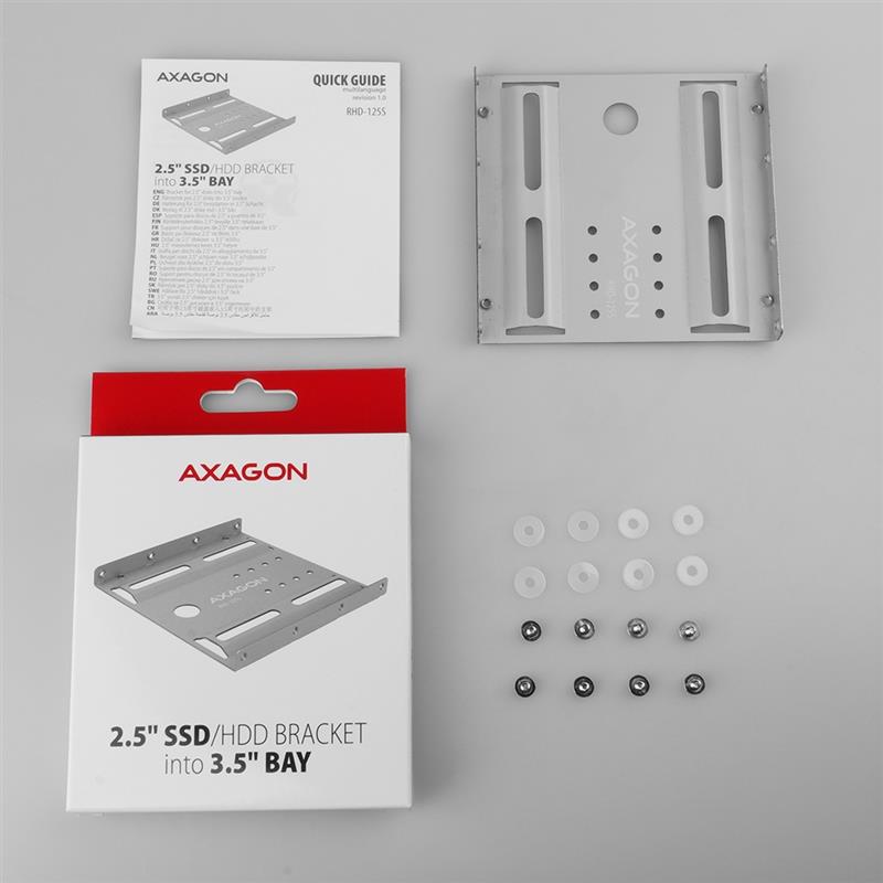 AXAGON Reduction for 1x 2 5 HDD into 3 5 position grey