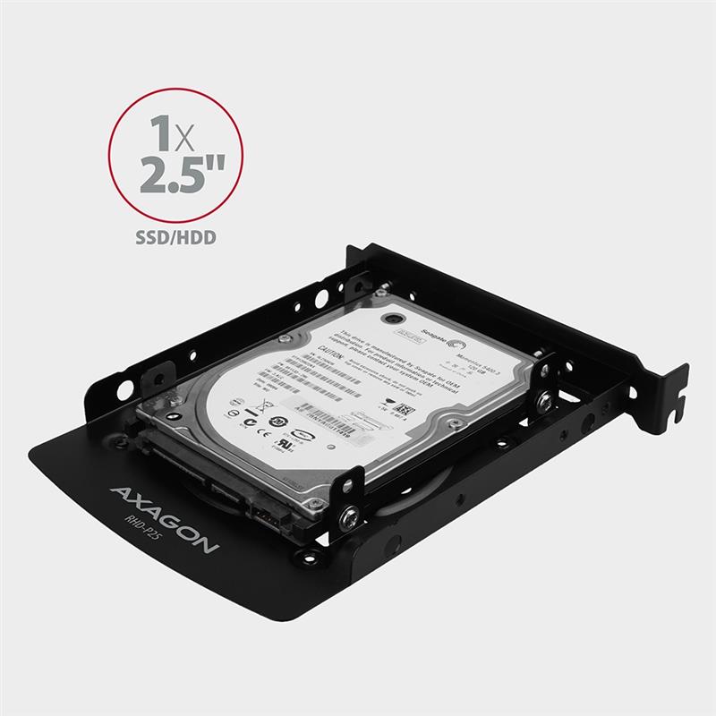 AXAGON Reduction for 2x 2 5 HDD into 3 5 or PCI position black
