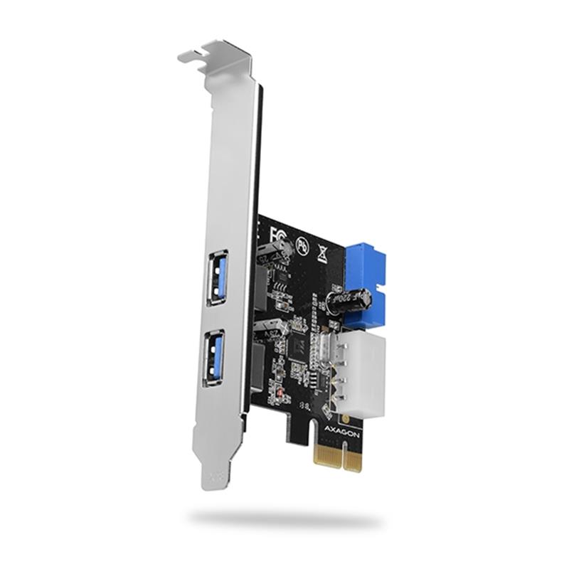 AXAGON PCIe Adapter 2 2x USB3 0 UASP VIA LP *PCIEM *USBAF