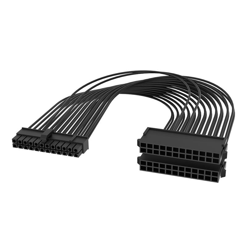 Akasa 2 Sets 24-Pin 20 4 Male to Dual 24-Pin Female PSU cable