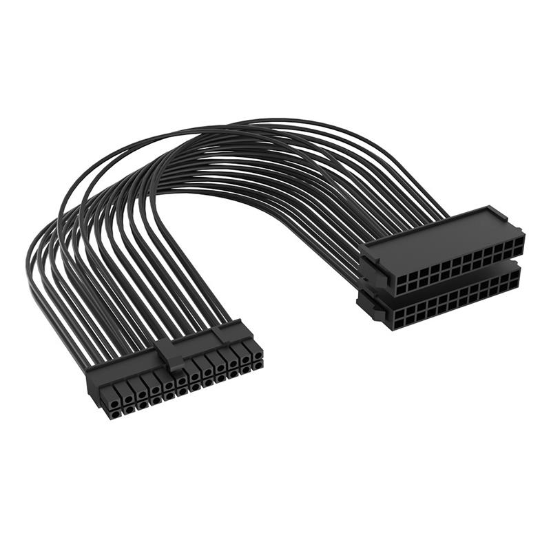 Akasa 2 Sets 24-Pin 20 4 Male to Dual 24-Pin Female PSU cable