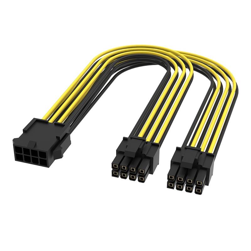 Akasa 6 Sets PCIe 8-Pin to Dual PCIe 6 2 -Pin Splitter cable
