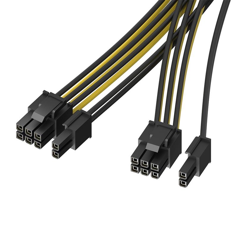 Akasa 6 Sets PCIe 8-Pin to Dual PCIe 6 2 -Pin Splitter cable