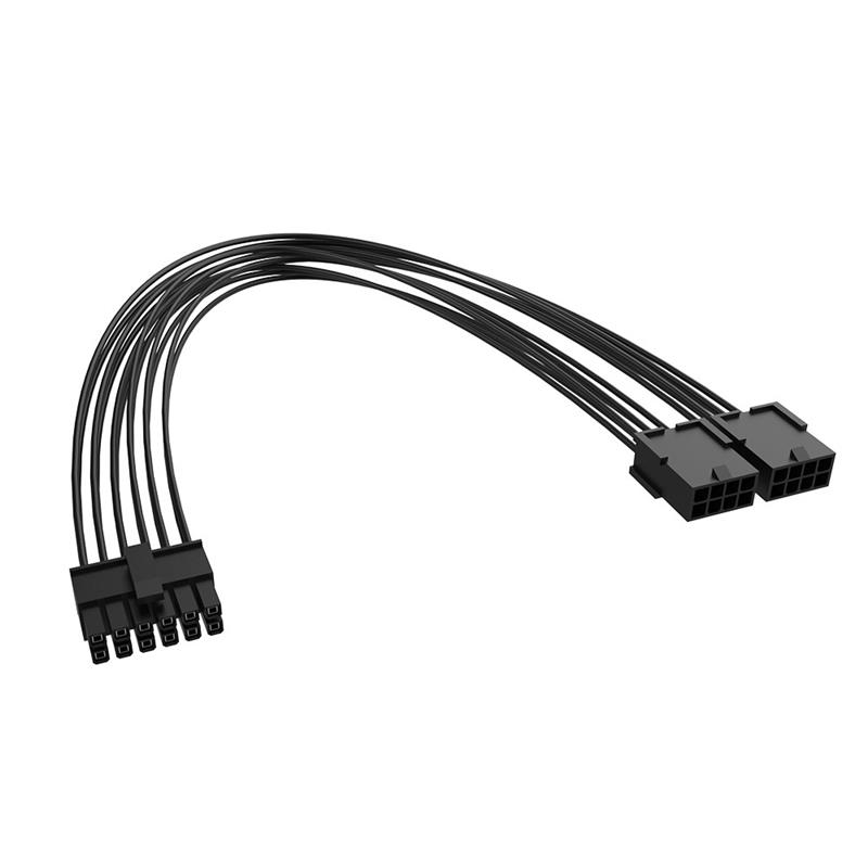 Akasa PCIe 12-Pin to Dual 8-Pin Adapter Cable 30cm