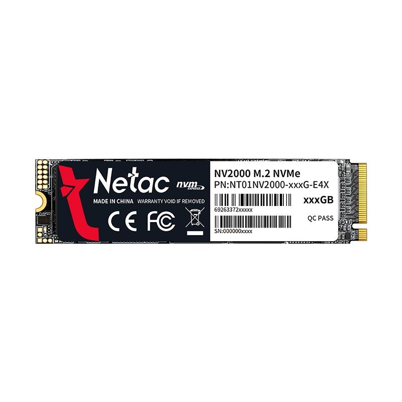 Netac NV2000 PCIe 3 x4 M 2 2280 NVMe 3D NAND SSD 256GB R W up to 2500 1000MB s