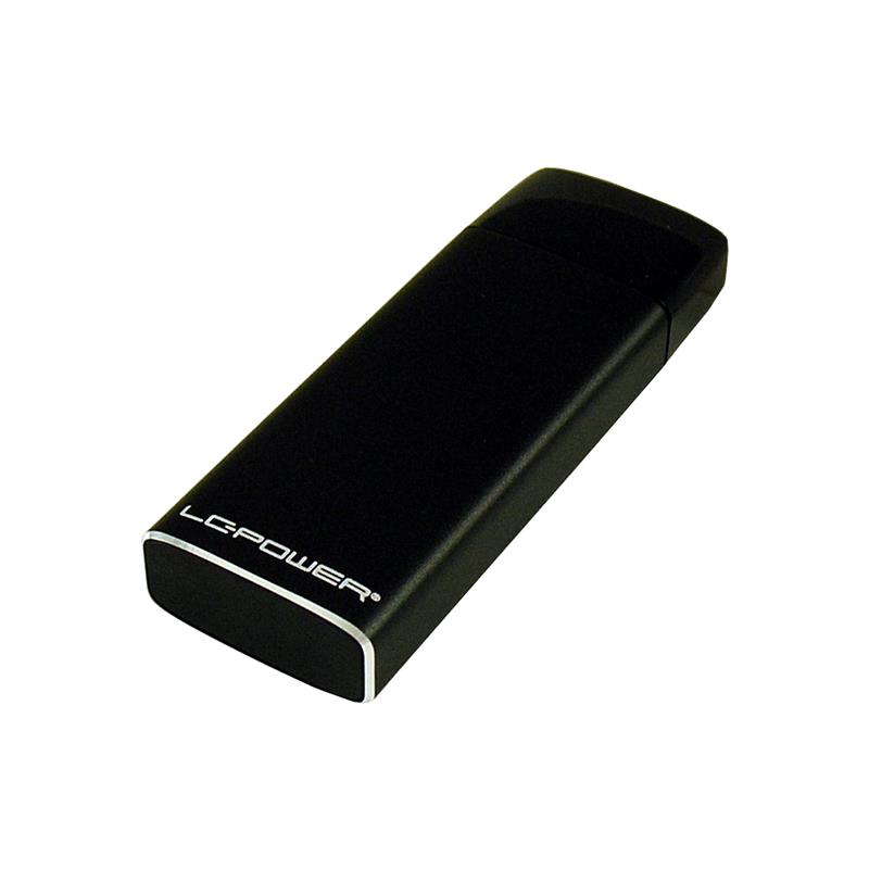 LC-Power LC-M2-C-42MM M 2 SATA SSD enclosure USB 3 2 Gen 2 black