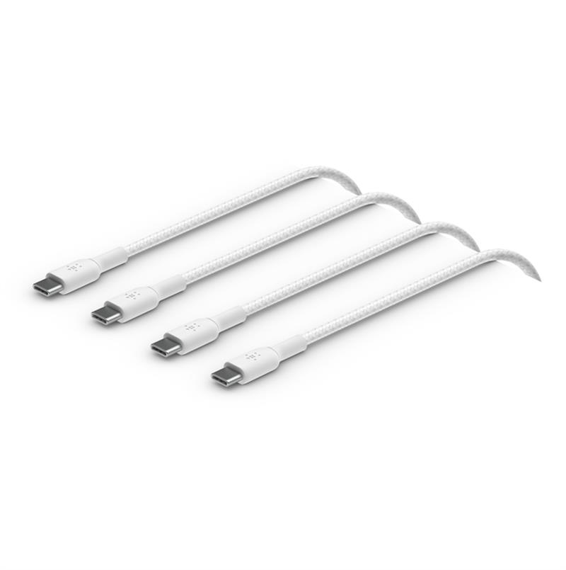 BELKIN USB-C to USB-C Braided PVC White