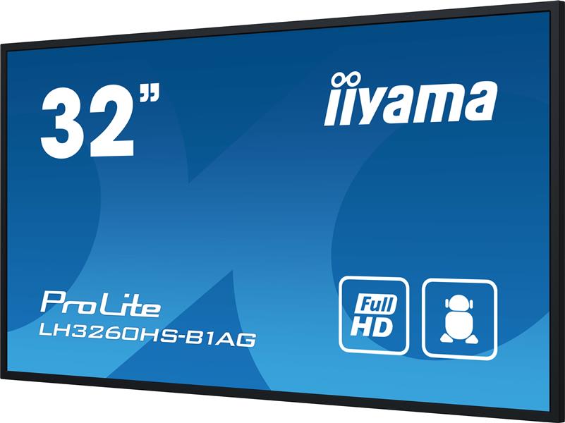 iiyama PROLITE Digitaal A-kaart 80 cm (31.5"") LED Wifi 500 cd/m² Full HD Zwart Type processor Android 11 24/7